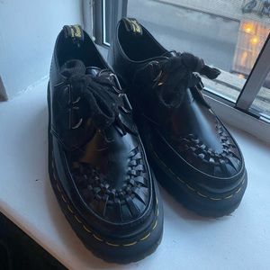 SIDNEY LEATHER CREEPER PLATFORM SHOES